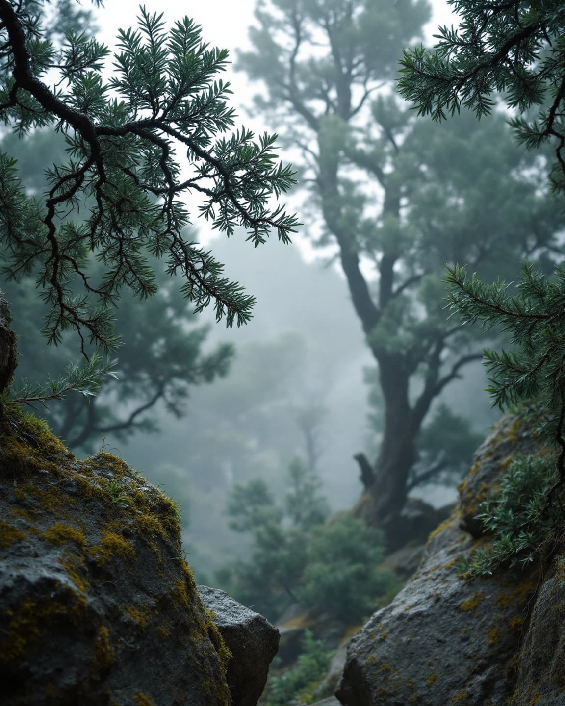 غابة العرعر في عسير · Juniper forest, Asir highlands
