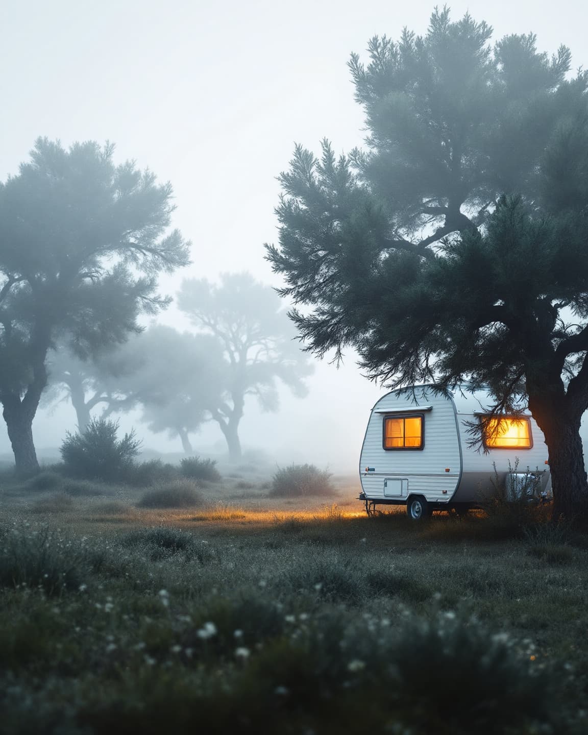 كرفانة الضباب في مرتفعات عسير · Mist caravan nestled in the Asir highlands